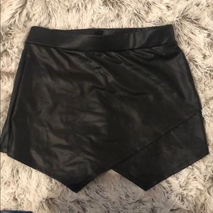Pleather skort